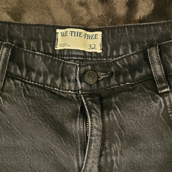 We The Free Black Just Frills Floral Velvet Fringe Jeans - Picture 2 of 13